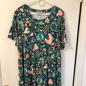 Floral multi-print dress
